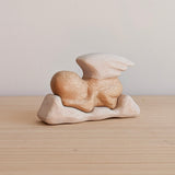 Sleeping Angel Sculpture - Jacaranda Wood