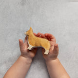 Corgi Dog Wooden Toy