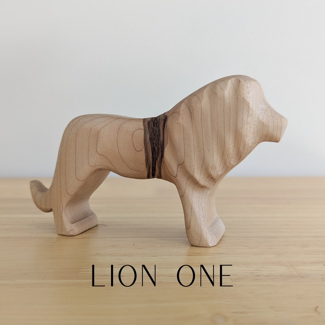 Lion - Beautiful Wood Grain