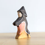 Witch with Broomstick - Wooden Toy