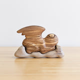 Sleeping Angel Sculpture - Sassafras Wood
