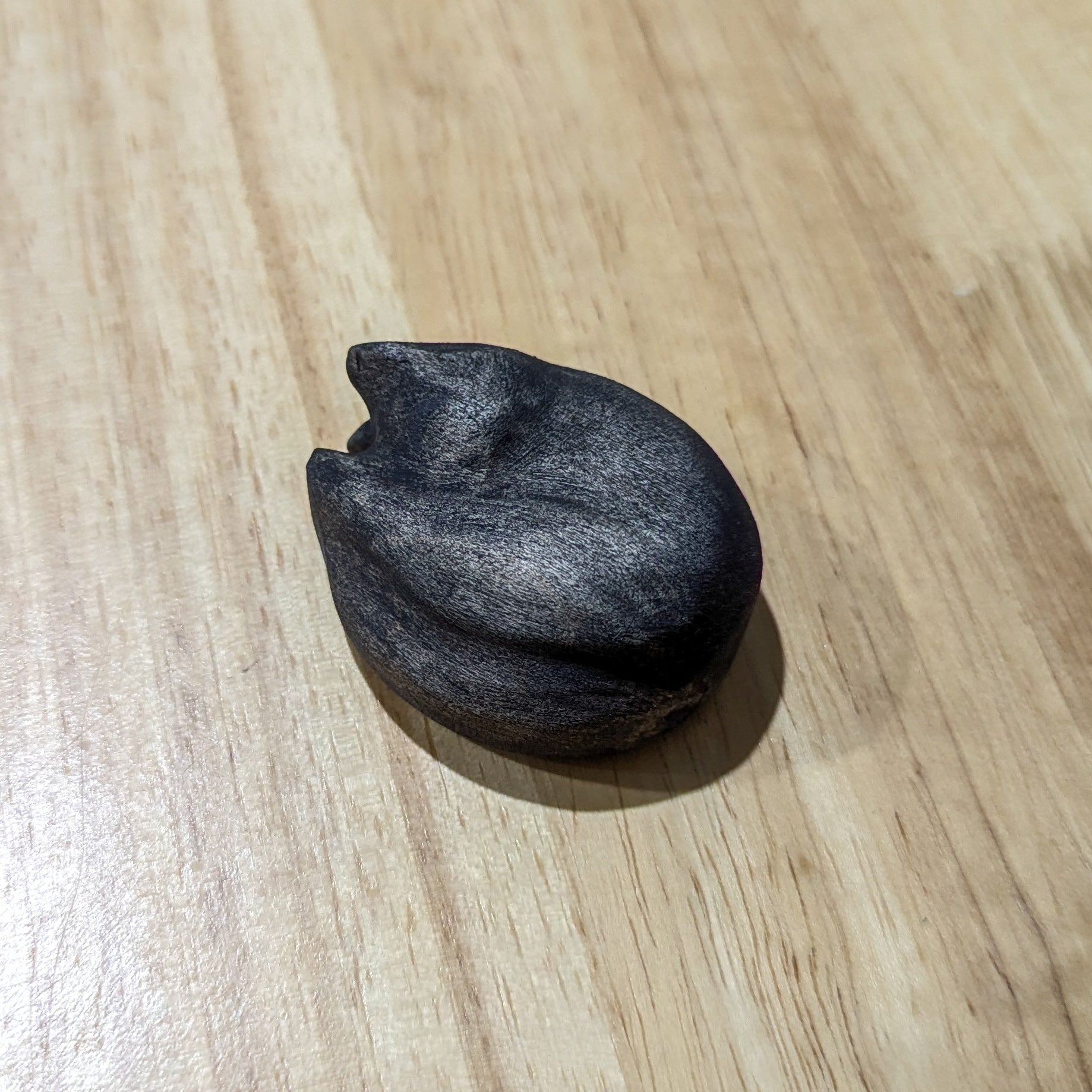 Cat Sleeping Wooden Toy - Various Colours