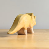 Triceratops Wooden Toy