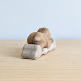 Sleeping Baby Sculpture - Sassafras Wood