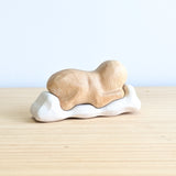 Sleeping Angel Sculpture - Jacaranda Wood