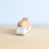 Sleeping Angel Sculpture - Jacaranda Wood