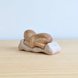 Sleeping Baby Sculpture - Maple Wood