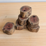 Set of 6 - Natural Timber Trunks