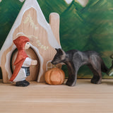 Little Red Riding Hood Set - Girl and Wolf - Wooden Toy