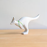 Snow Kangaroo - White Boomers - Wooden Toy