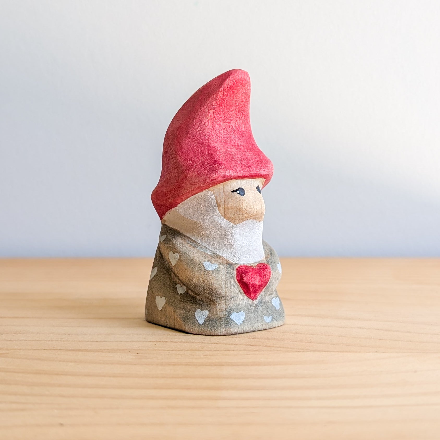Valentine's Gnome Wooden Toy