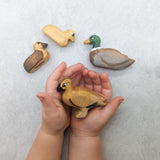 Duck Family Wooden Toy Set