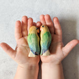 Lovebirds Wooden Toy