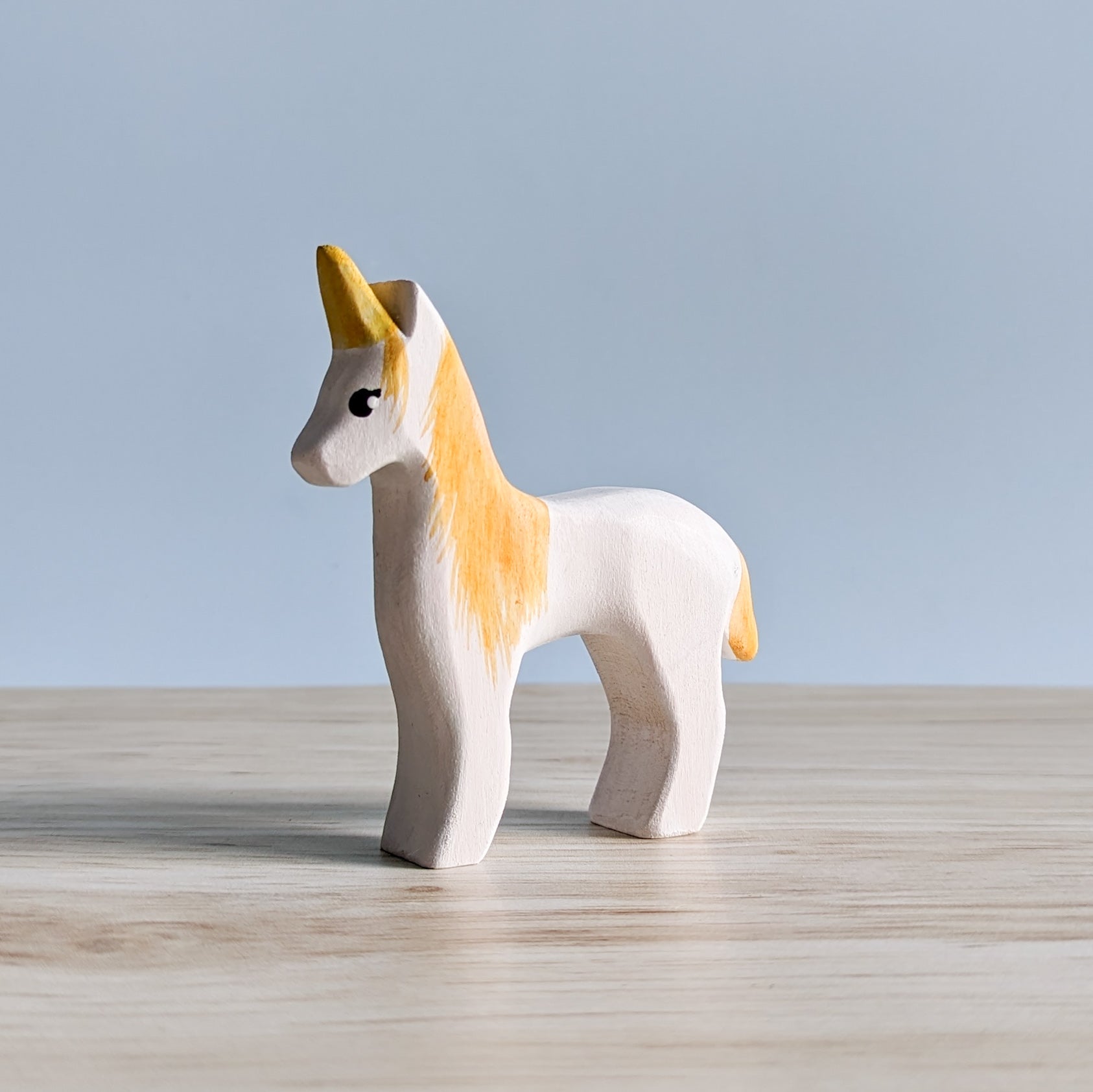 Unicorn Foal Wooden Toy