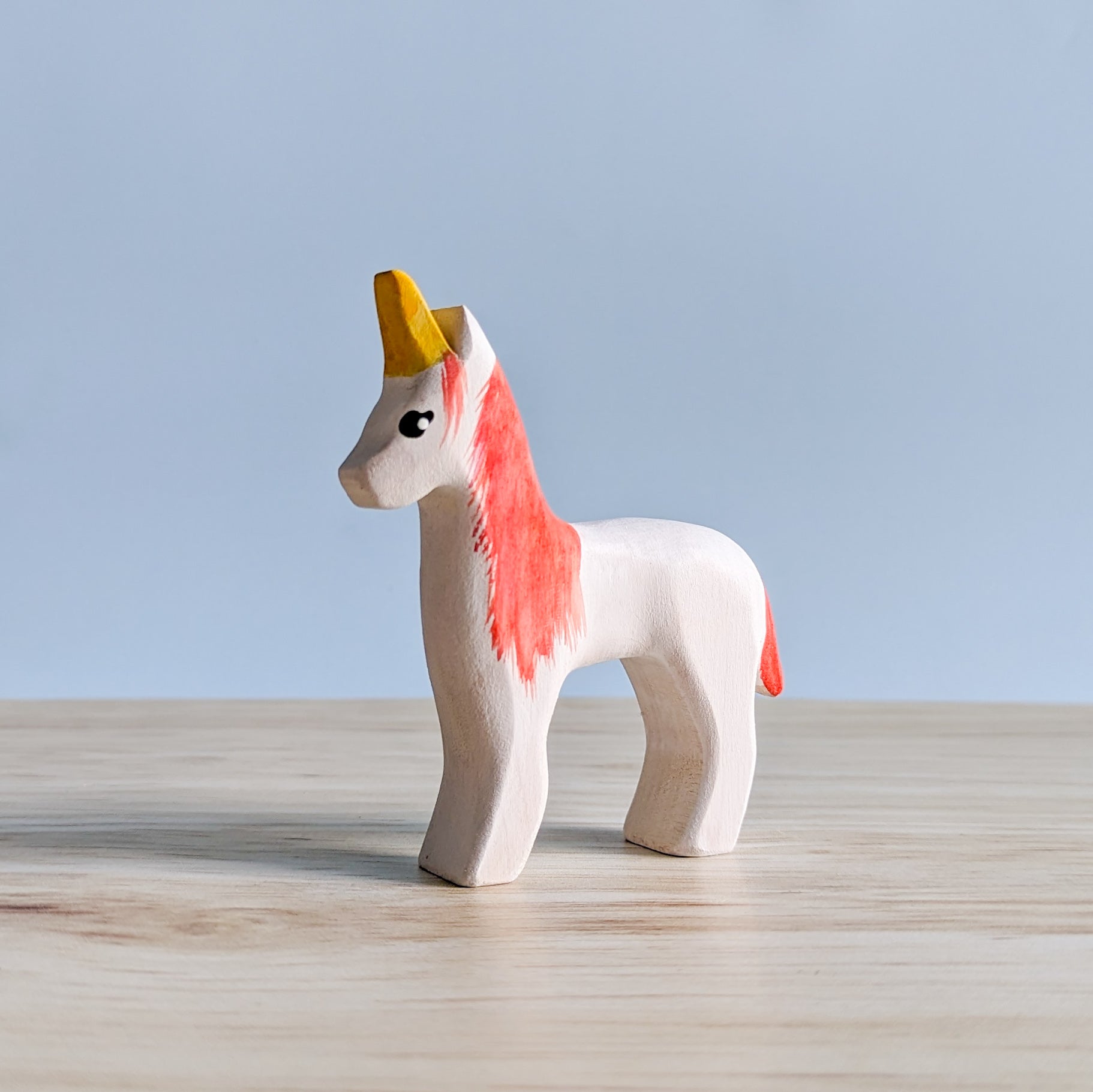 Unicorn Foal Wooden Toy