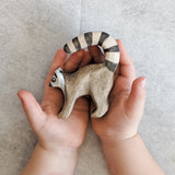 Ring-Tailed Lemur Wooden Toy - Tail Forward