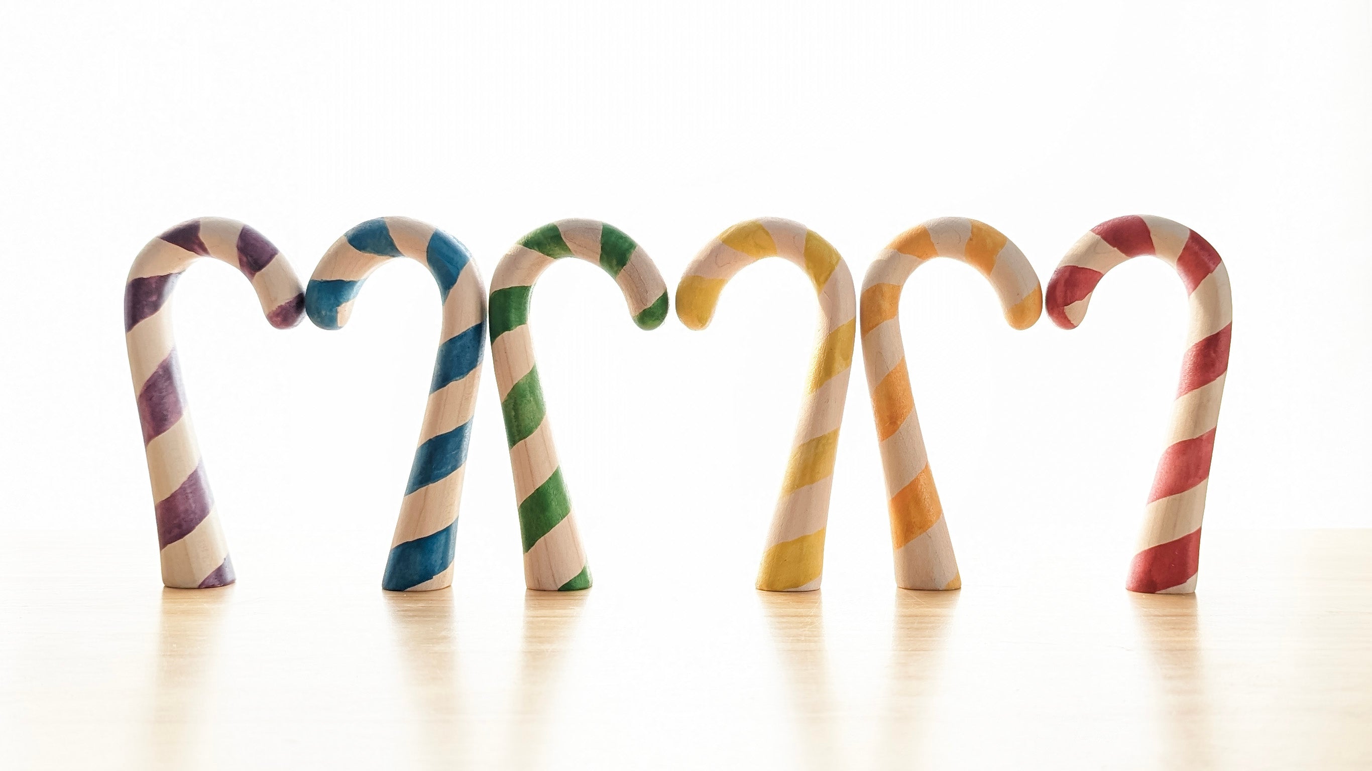 Candy Cane Wooden Toy