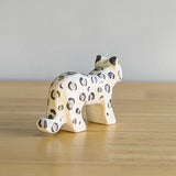 Snow Leopard Wooden Toy - Small