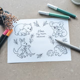 Mother's Day Colouring In Page