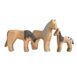 Horse Family Wooden Toy Set