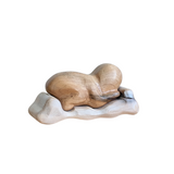 Sleeping Baby Sculpture - Maple Wood